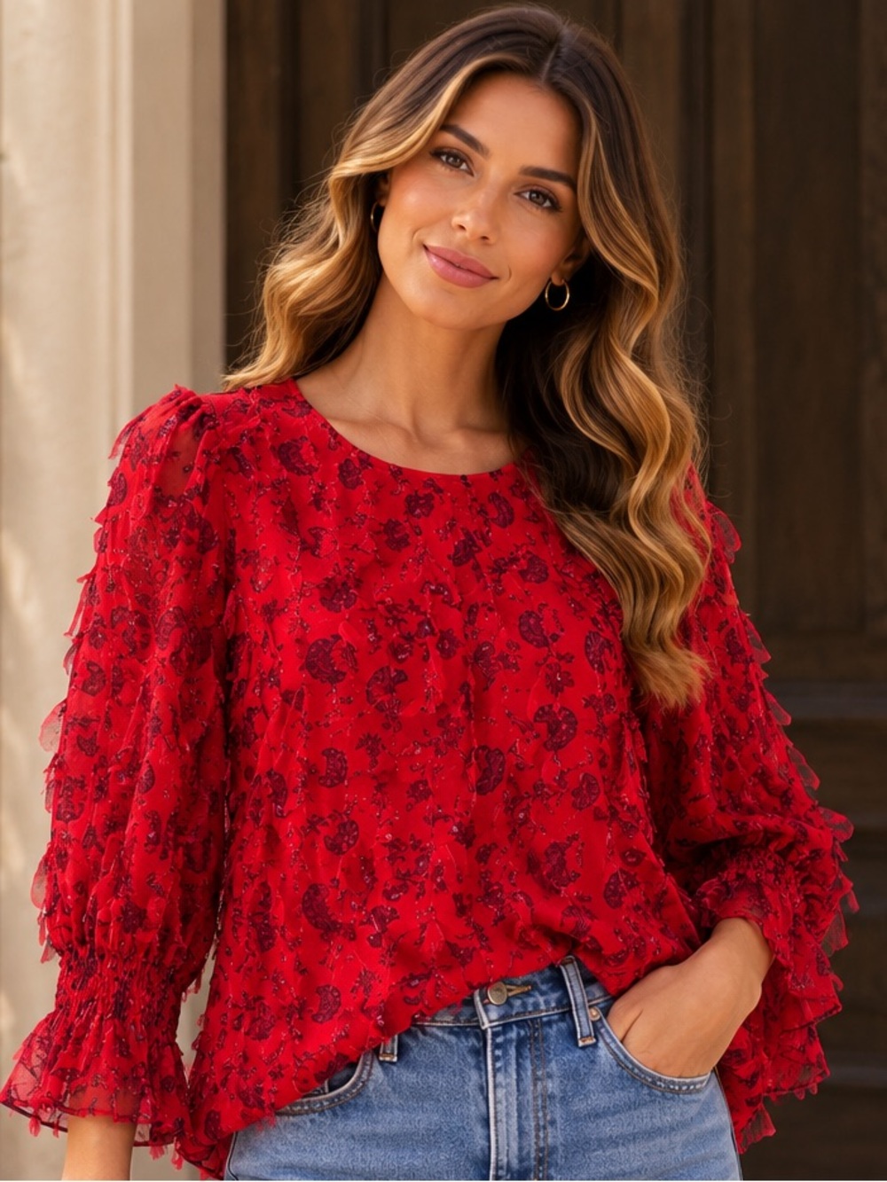 🎉5 for $45🎉 Cato top blouse shirt size M